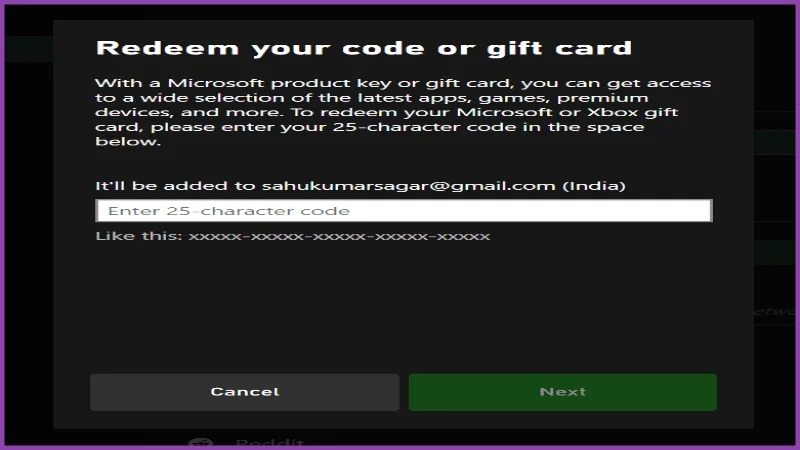 Redeem Your Xbox Gift Card