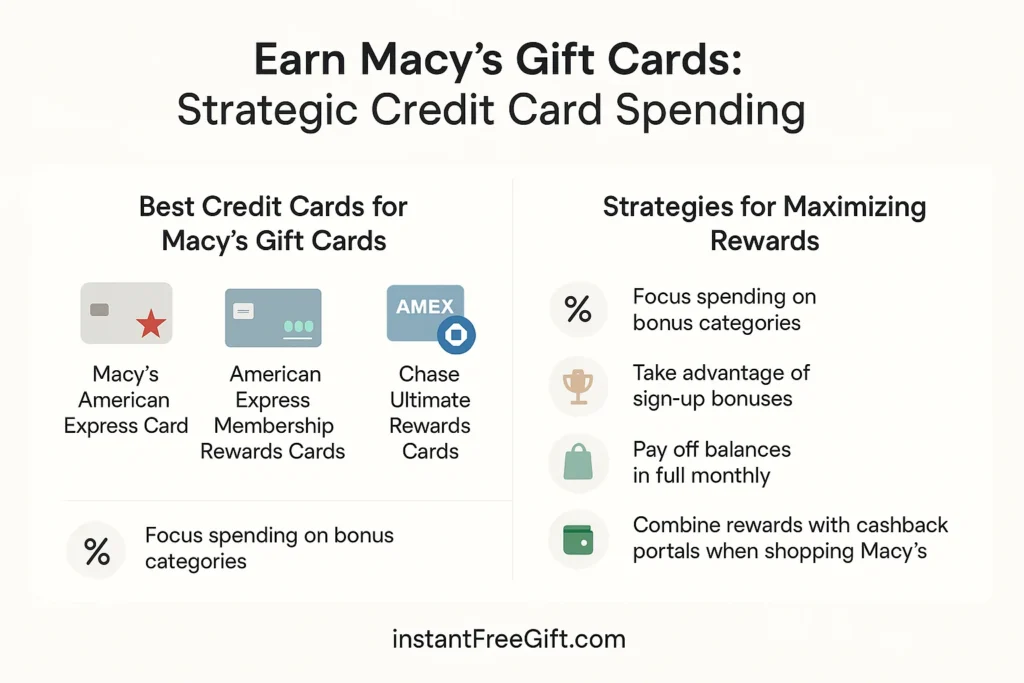 Credit Card Rewards for Earn Macy’s Gift Cards