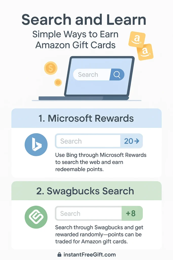 Search and Learn: Simple Ways to Earn Amazon Gift Cards