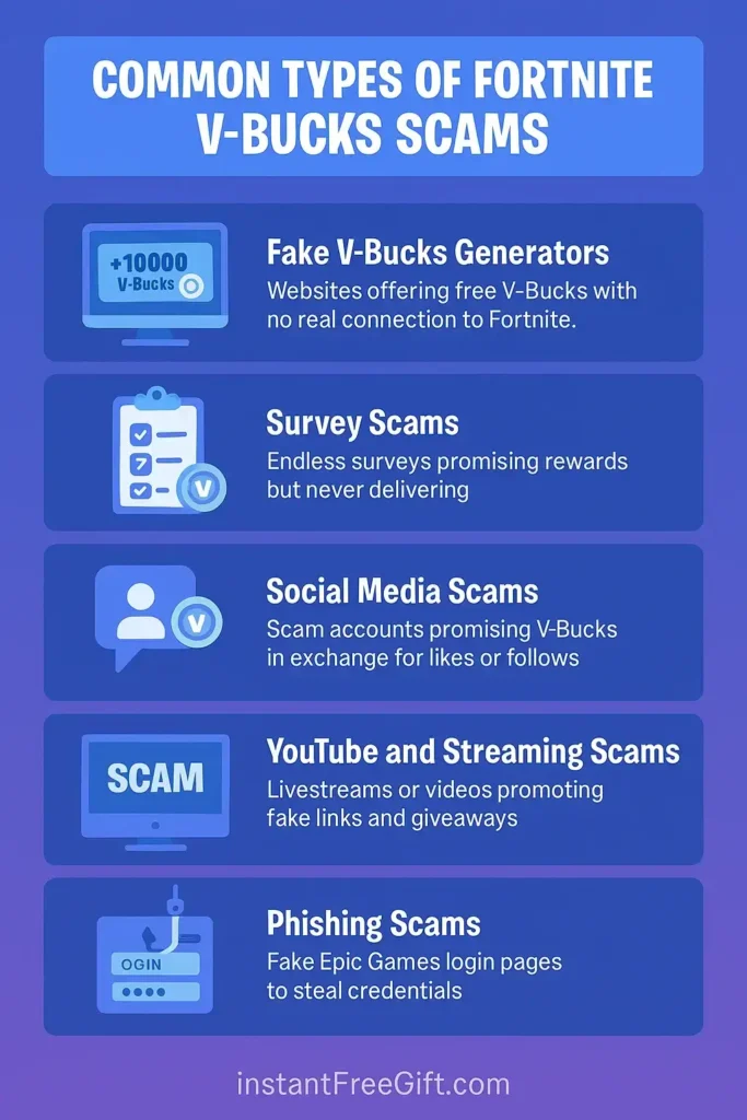 Common Types of Fortnite V-Bucks Scams