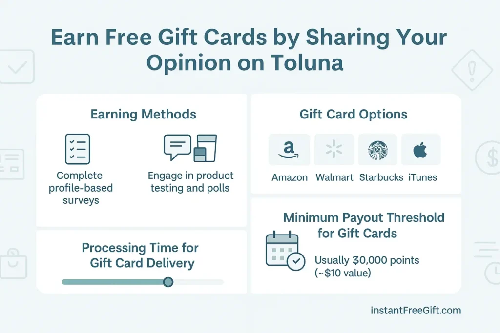 Earn Free Gift Cards by Sharing Your Opinion on Toluna