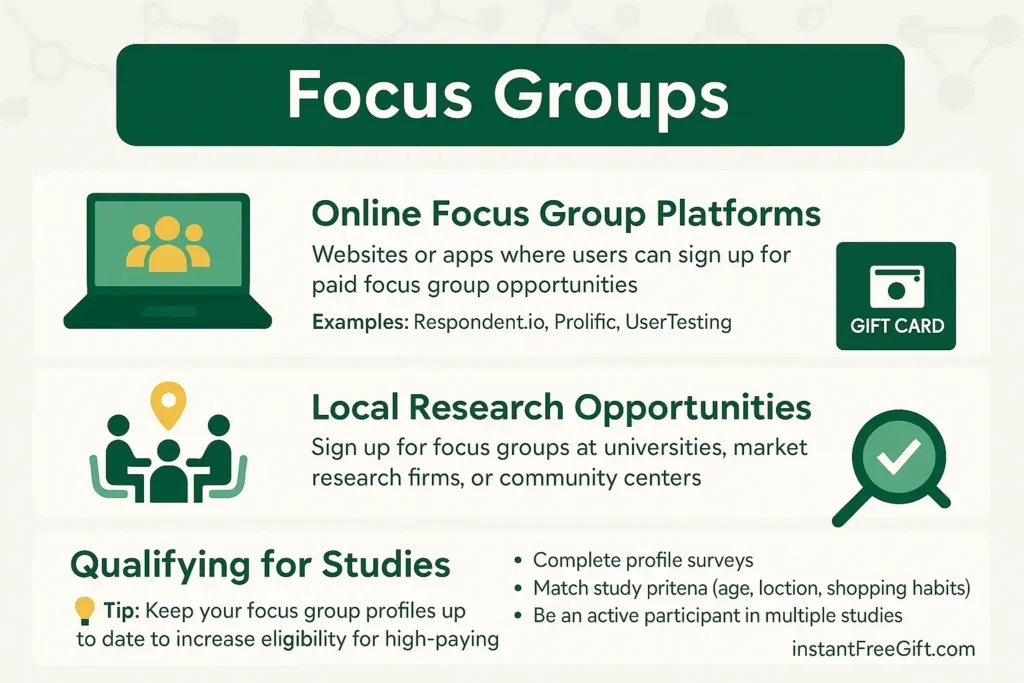 Focus Groups to Earn Free Starbucks Gift Cards