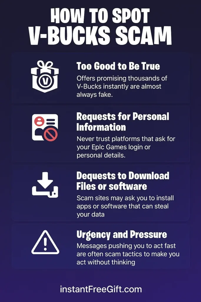 Red Flags: How to Spot a V-Bucks Scam