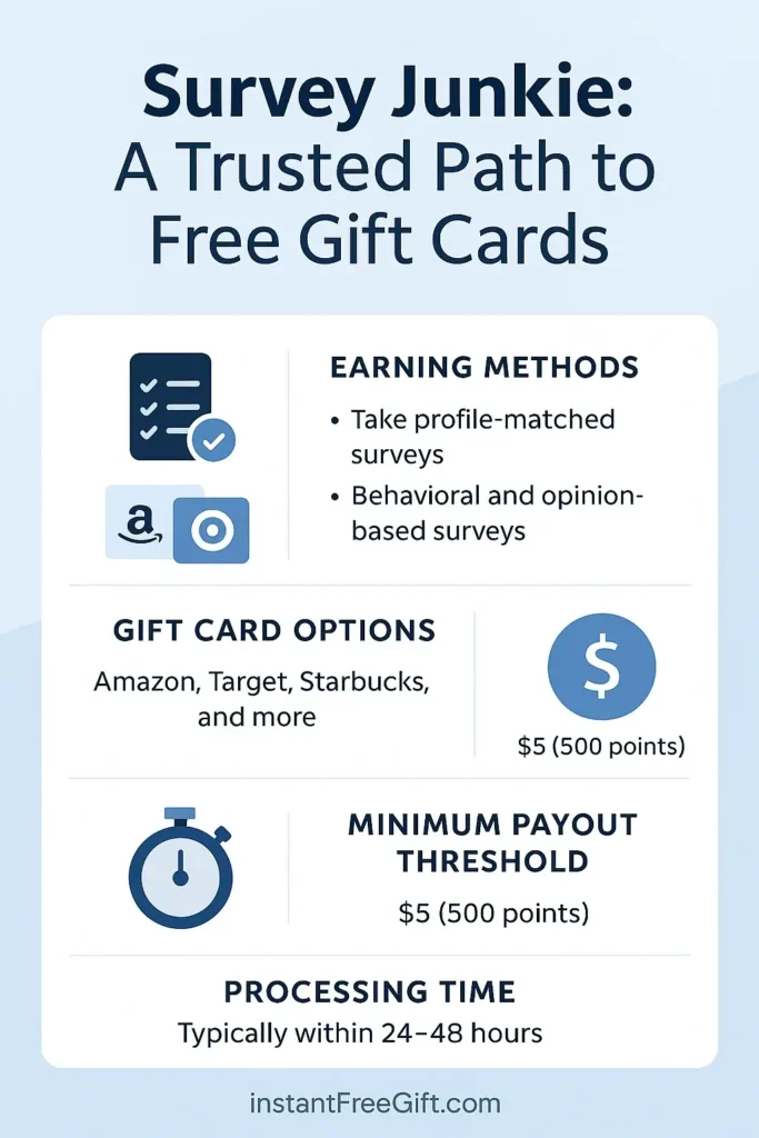 Survey Junkie: A Trusted Path to Free Gift Cards